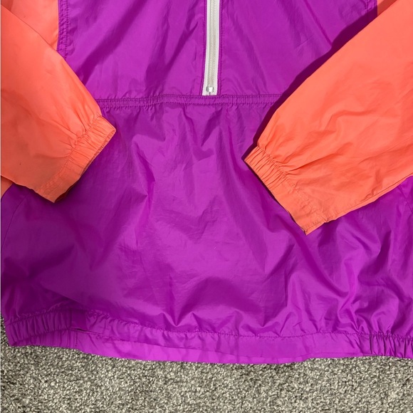 Columbia Half Zip Windbreaker Spring Jacket Girl's Size Large 14/16 - Picture 3 of 9